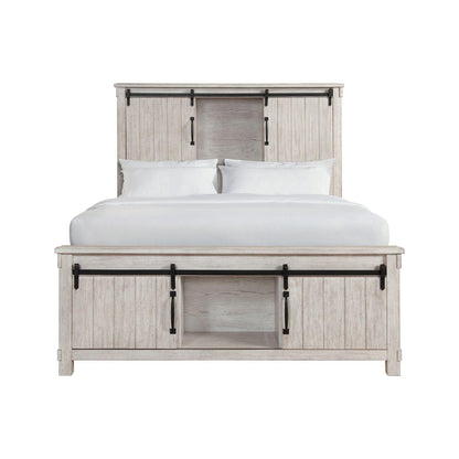 Elements International Scott SC670QB Queen Platform Storage Bed - American Furniture of Slidell