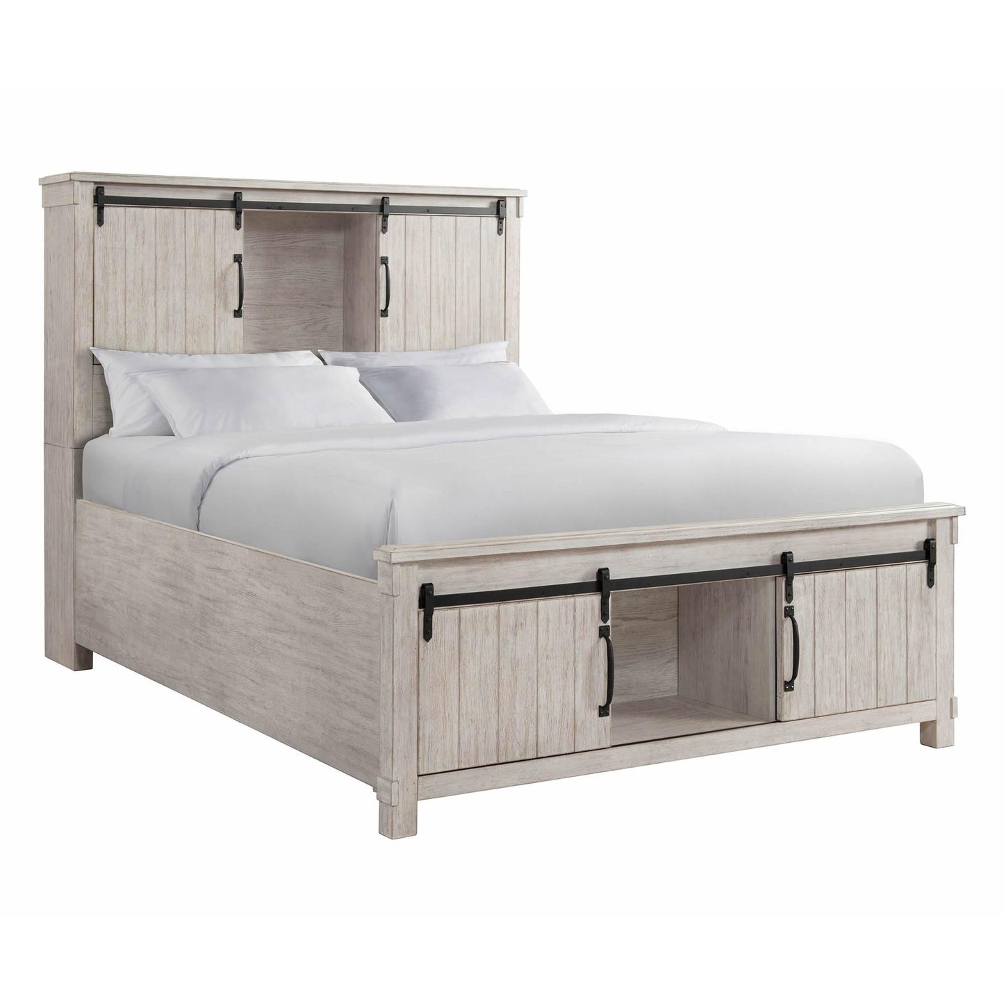 Elements International Scott SC670QB Queen Platform Storage Bed - American Furniture of Slidell