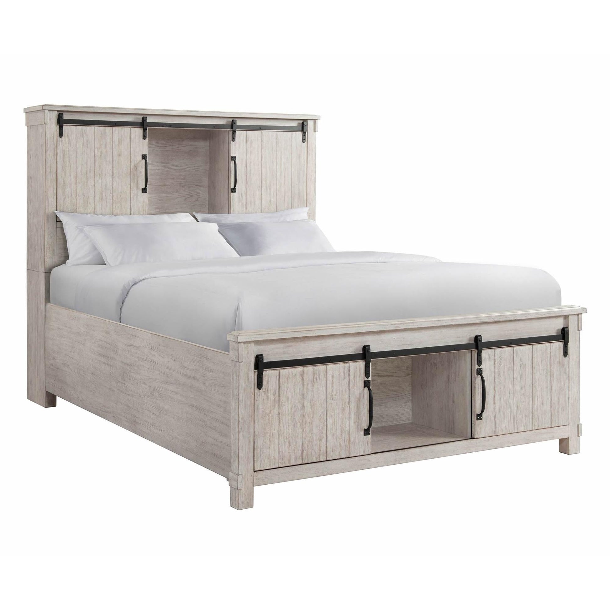 Elements International Scott SC670QB Queen Platform Storage Bed - American Furniture of Slidell