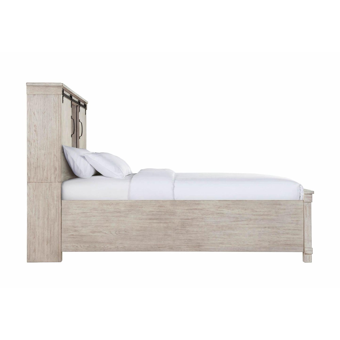 Elements International Scott SC670QB Queen Platform Storage Bed - American Furniture of Slidell