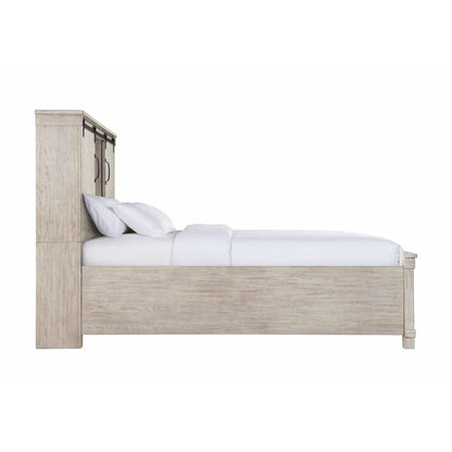 Elements International Scott SC670QB Queen Platform Storage Bed - American Furniture of Slidell
