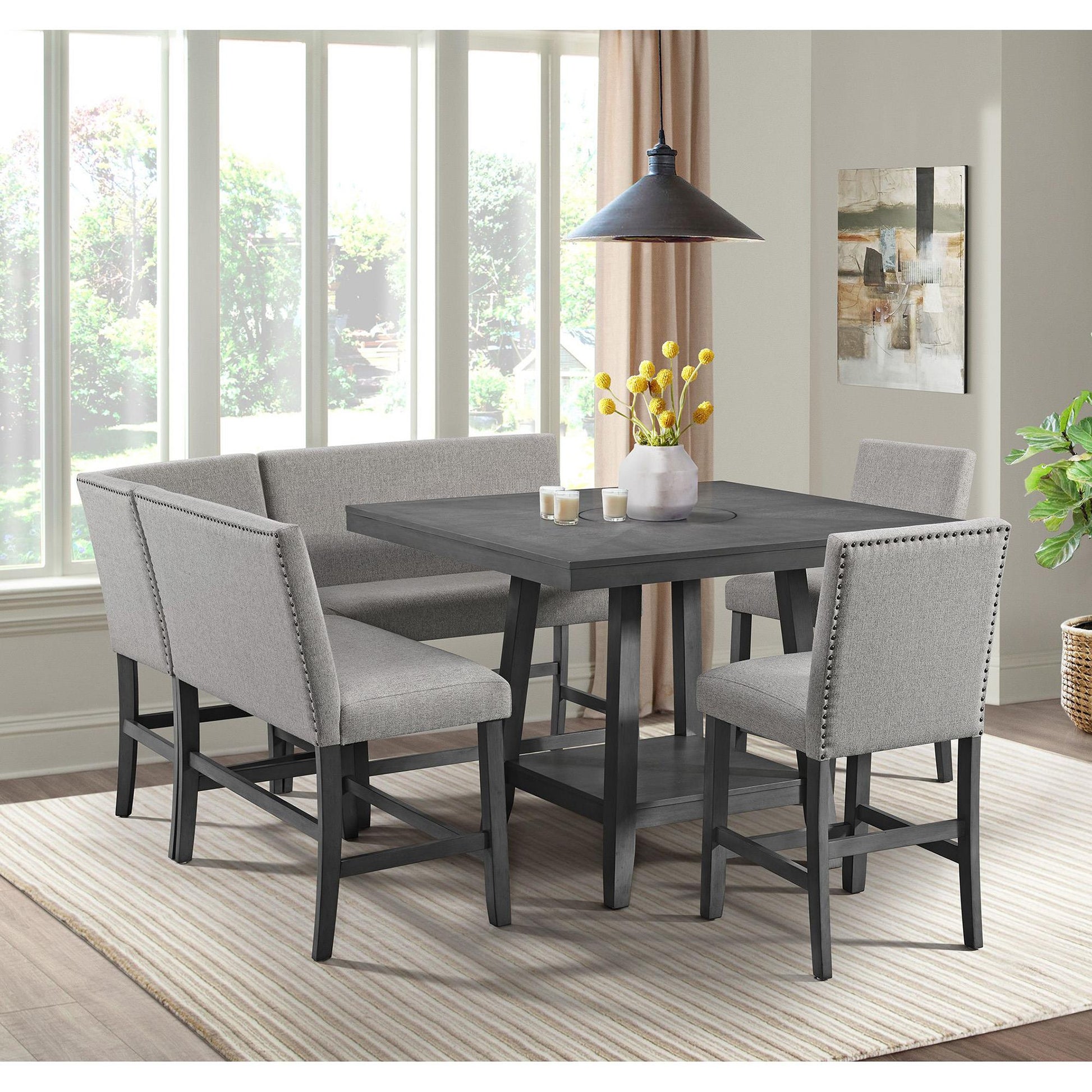 Elements International Seneca D - 7670 - 3 - CT Square Counter Table - American Furniture of Slidell