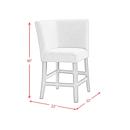 Elements International Seneca D - 7670 - 5 - CCBNC Counter 3 pc Corner Bench - American Furniture of Slidell