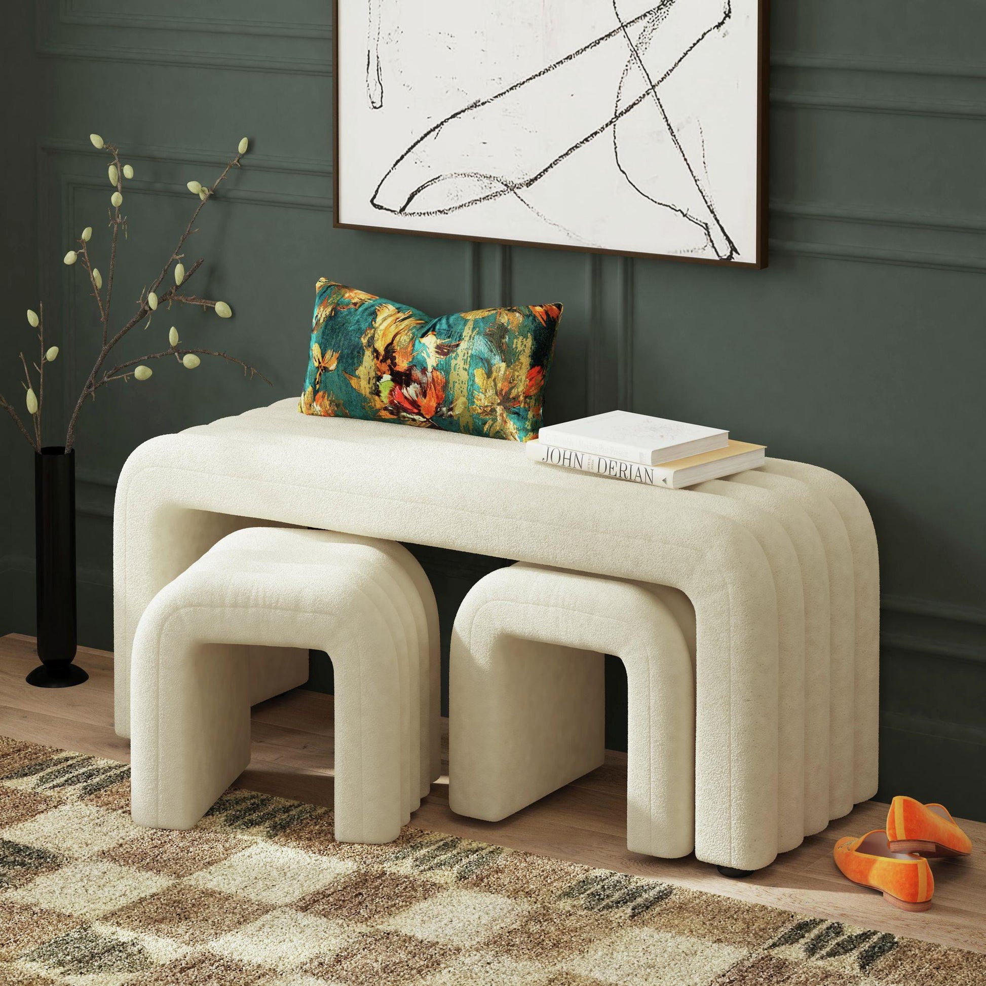 Elements International Seqouia ULA - 14960 - 11462 - BN Bench - American Furniture of Slidell