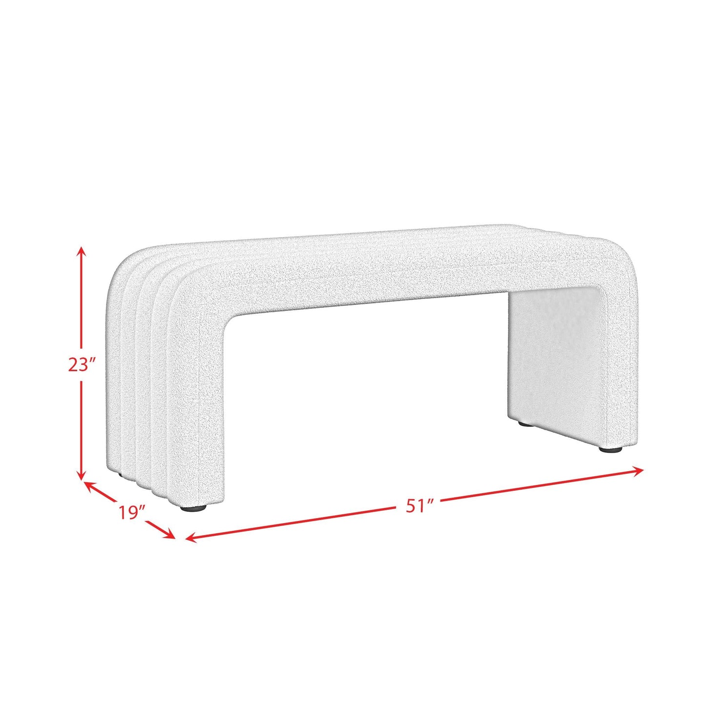Elements International Seqouia ULA - 14960 - 11462 - BN Bench - American Furniture of Slidell