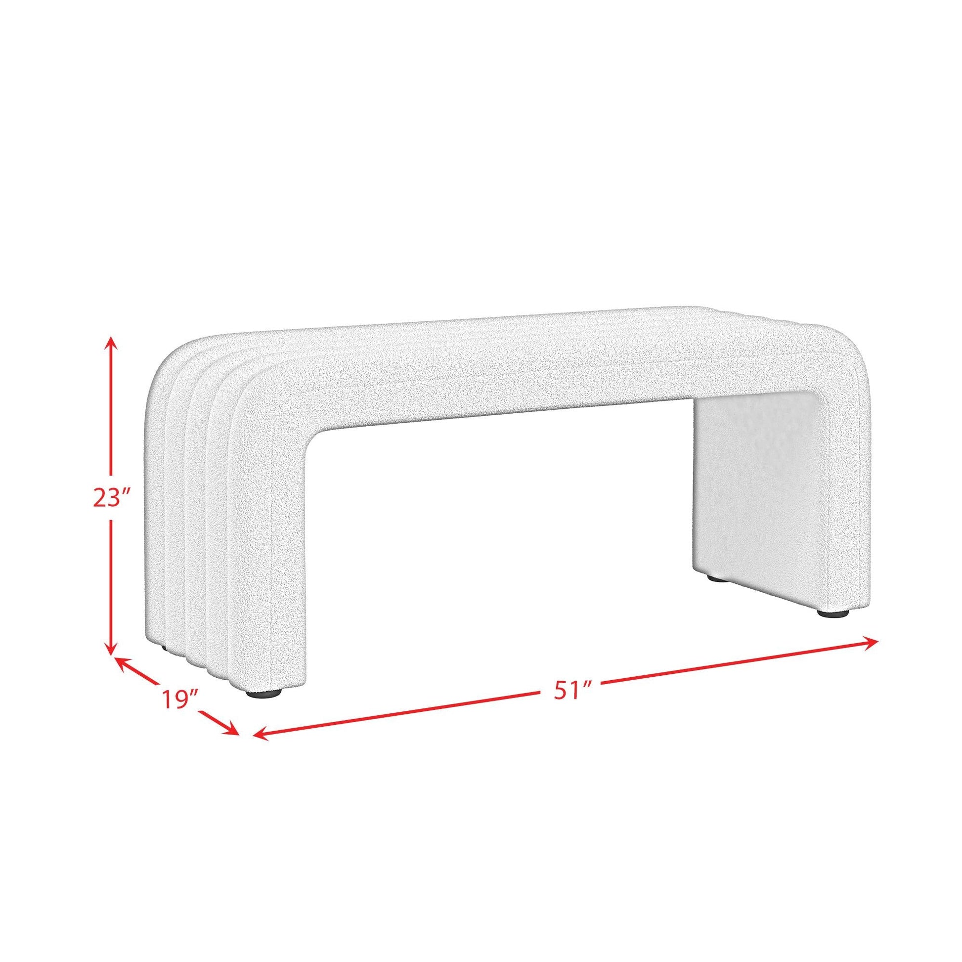 Elements International Seqouia ULA - 14960 - 11462 - BN Bench - American Furniture of Slidell