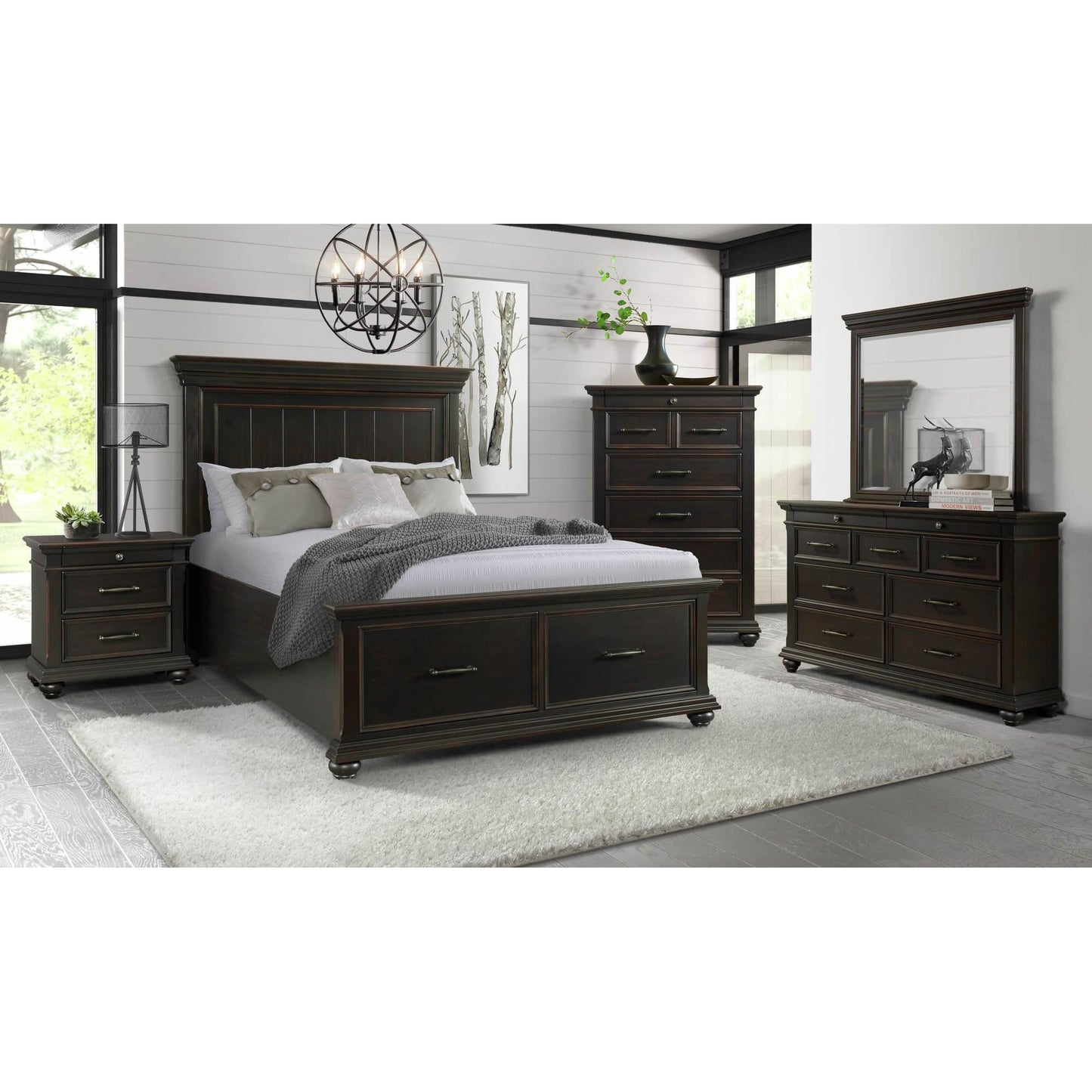 Elements International Slater Dresser Mirror SR800MR - American Furniture of Slidell