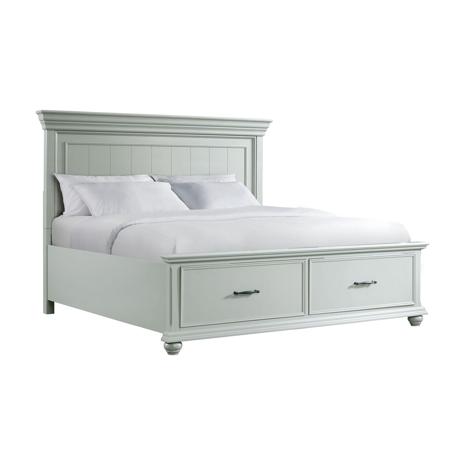 Elements International Slater SR350KB King Platform Storage Bed - American Furniture of Slidell
