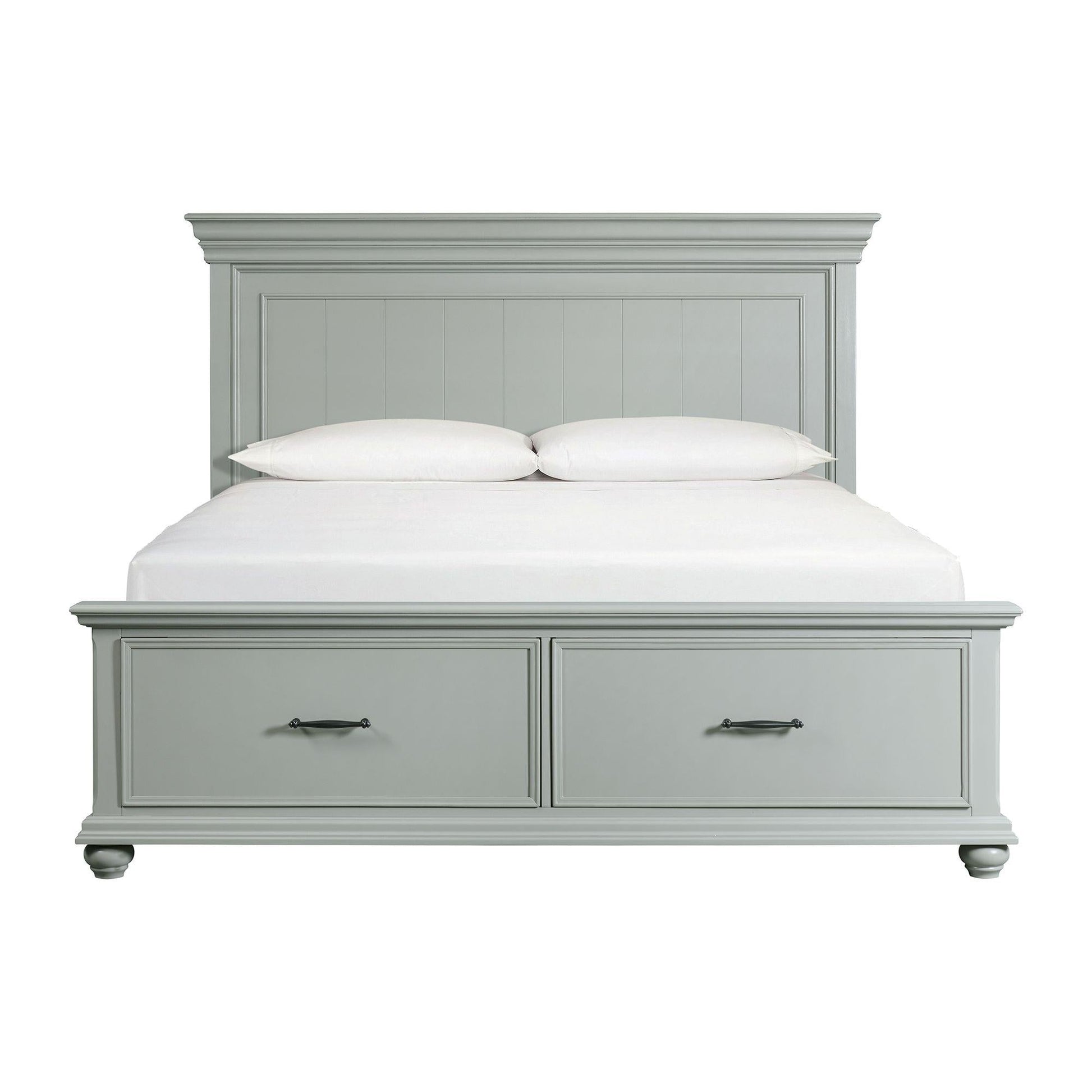 Elements International Slater SR350KB King Platform Storage Bed - American Furniture of Slidell