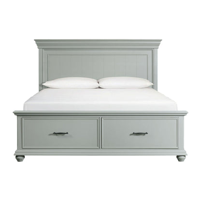 Elements International Slater SR350KB King Platform Storage Bed - American Furniture of Slidell