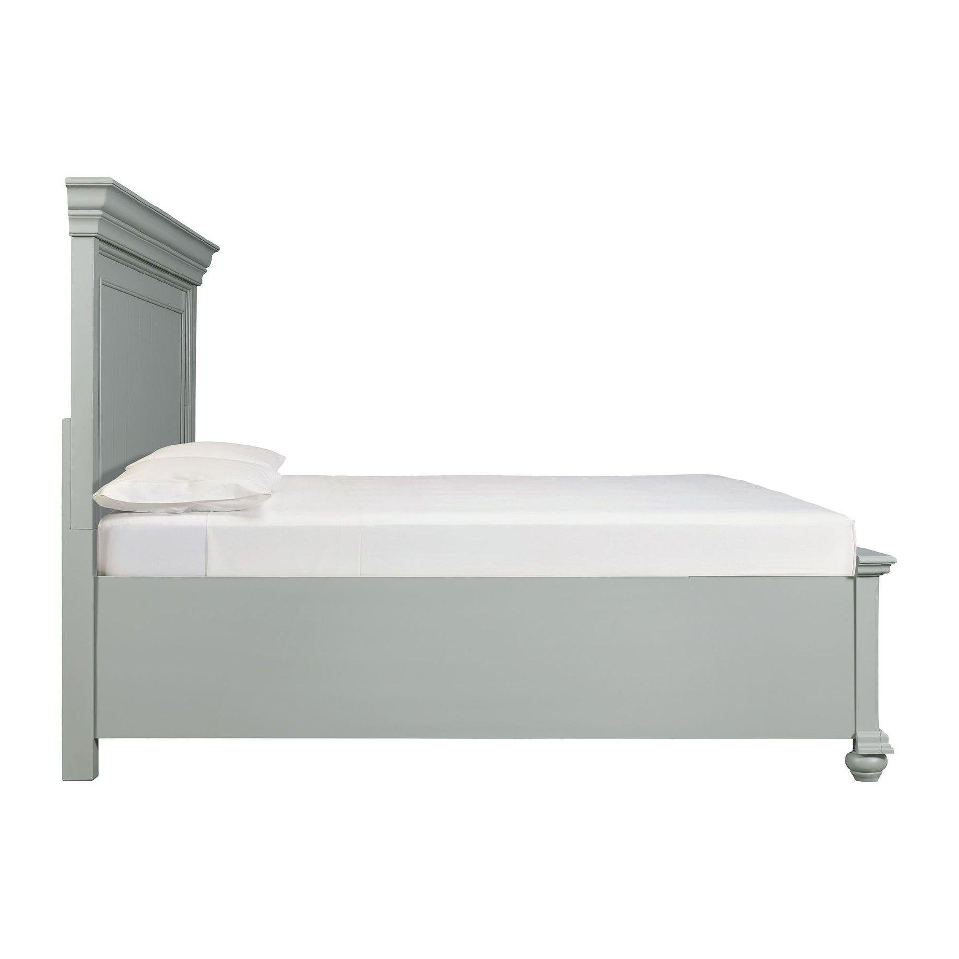 Elements International Slater SR350QB Queen Platform Storage Bed - American Furniture of Slidell