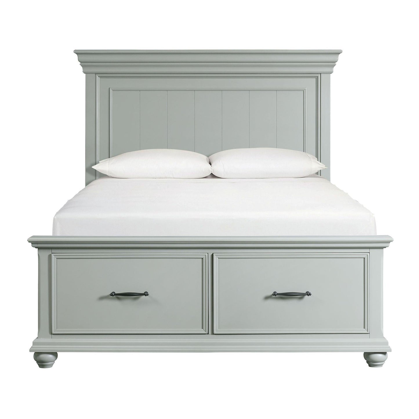 Elements International Slater SR350QB Queen Platform Storage Bed - American Furniture of Slidell
