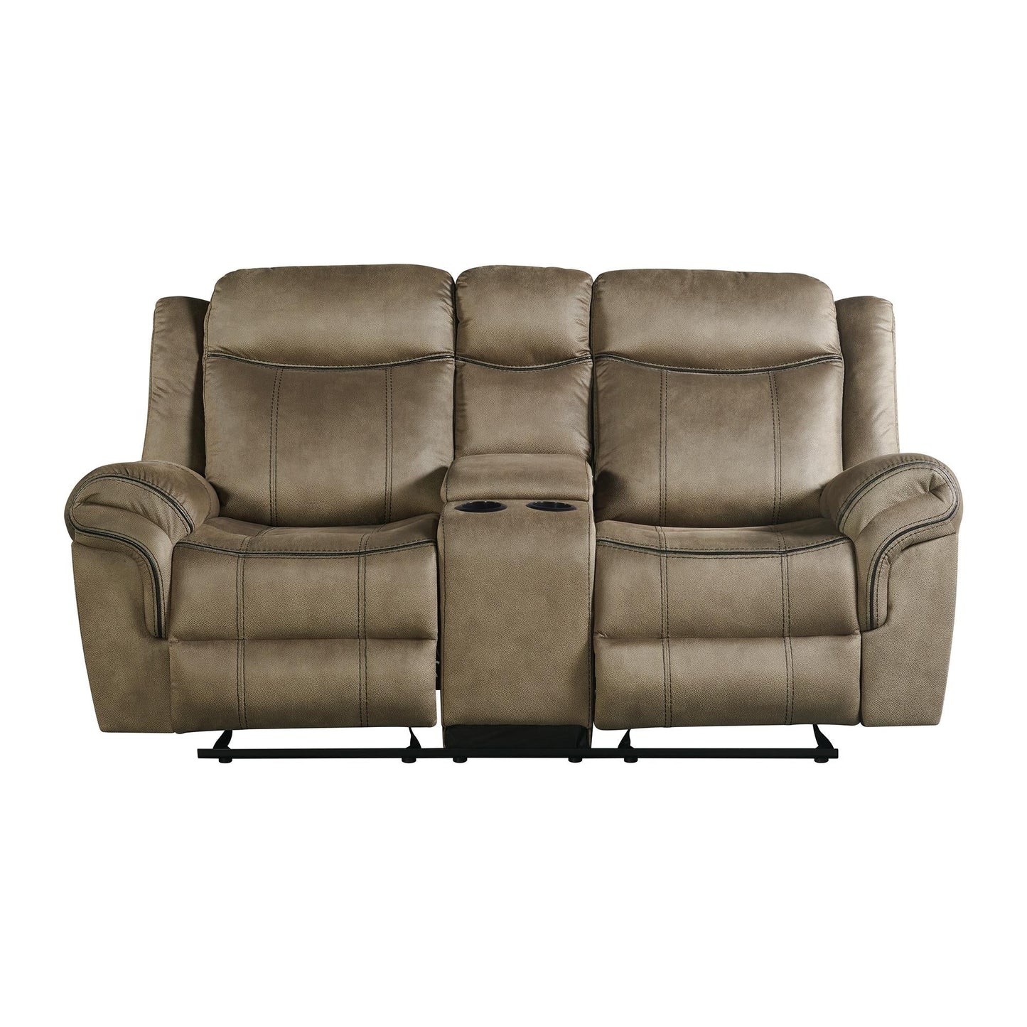 Elements International Sorrento 59928 - 028 - 2X Motion Loveseat - American Furniture of Slidell