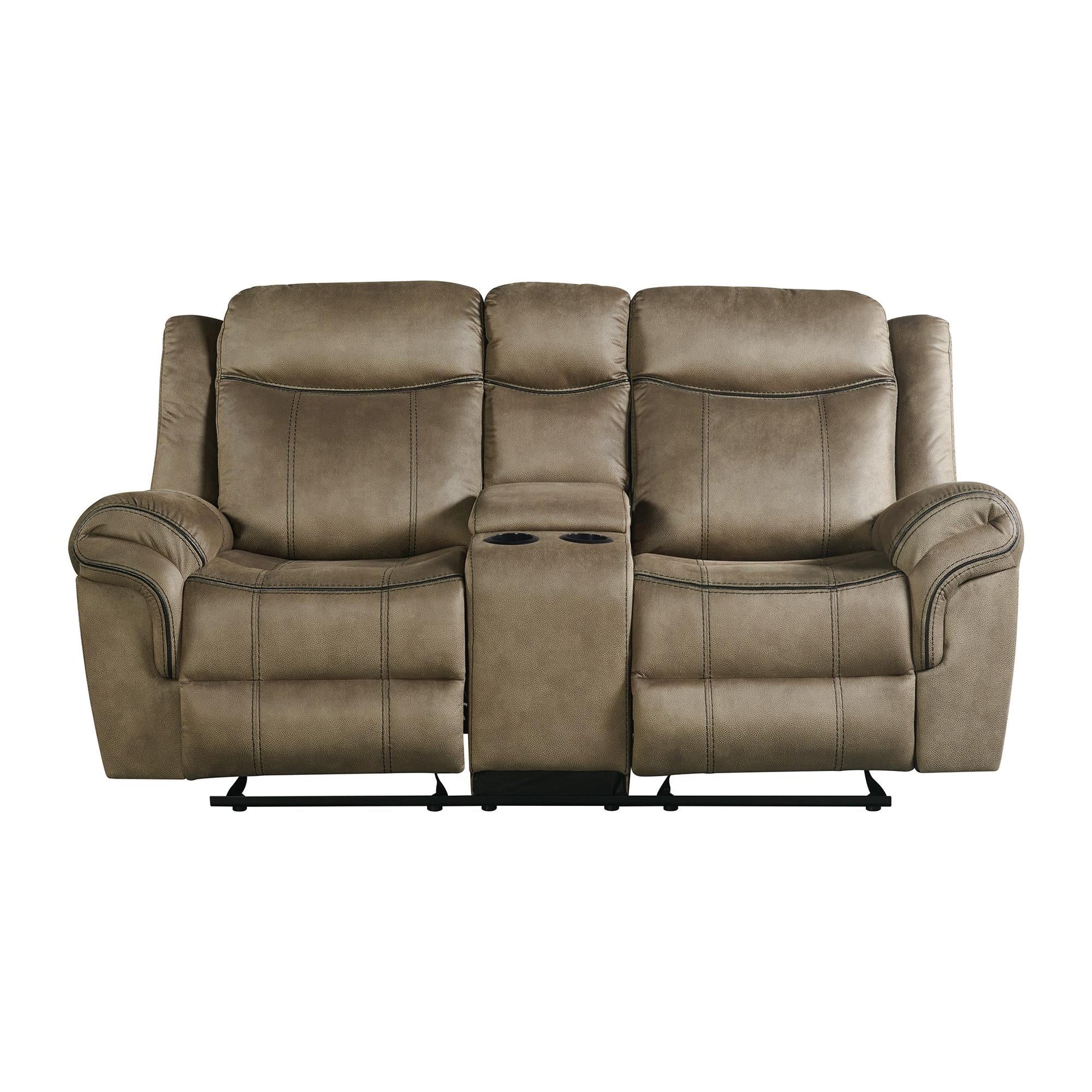 Elements International Sorrento 59928 - 028 - 2X Motion Loveseat - American Furniture of Slidell