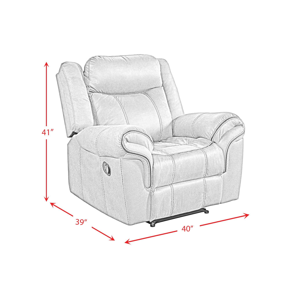 Elements International Sorrento 59928 - 095 - 1X Glider Recliner - American Furniture of Slidell
