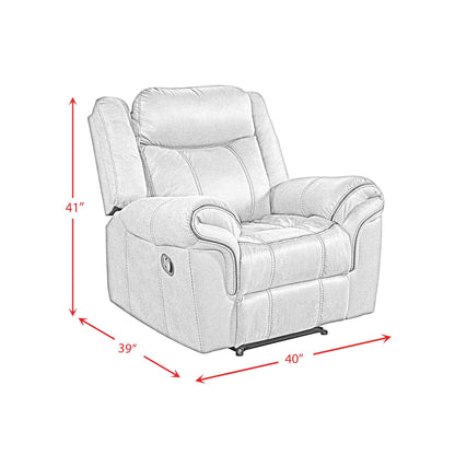 Elements International Sorrento 59928 - 095 - 1X Glider Recliner - American Furniture of Slidell