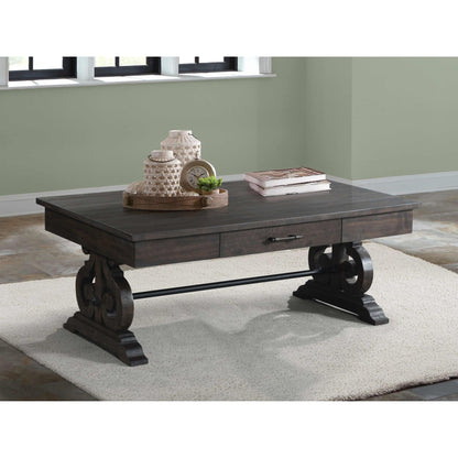 Elements International Stone Coffee Table TST100CT - American Furniture of Slidell