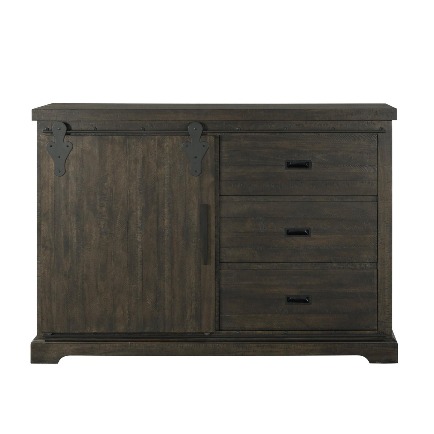 Elements International Stone DST101SV Server - Smokey Walnut - American Furniture of Slidell