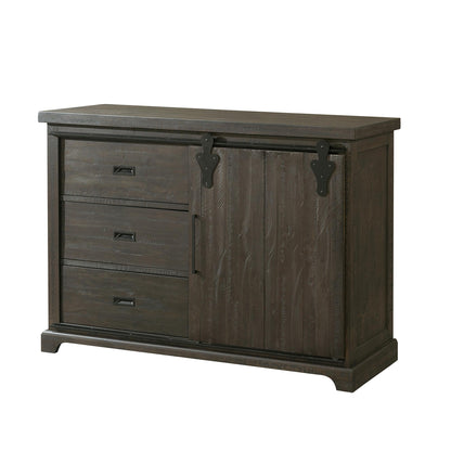 Elements International Stone DST101SV Server - Smokey Walnut - American Furniture of Slidell