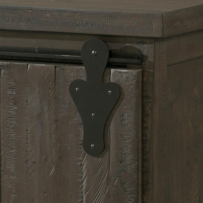 Elements International Stone DST101SV Server - Smokey Walnut - American Furniture of Slidell