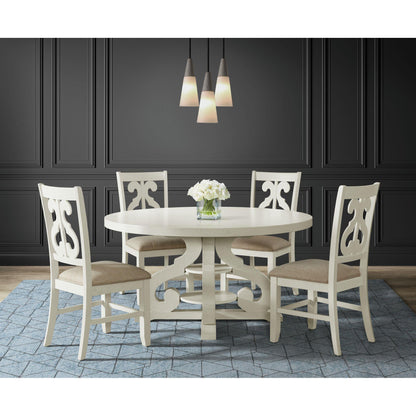 Elements International Stone DST780DT Round Dining Table - American Furniture of Slidell