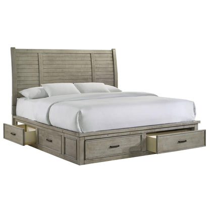 Elements International Sullivan SV300KB King Storage Bed - American Furniture of Slidell