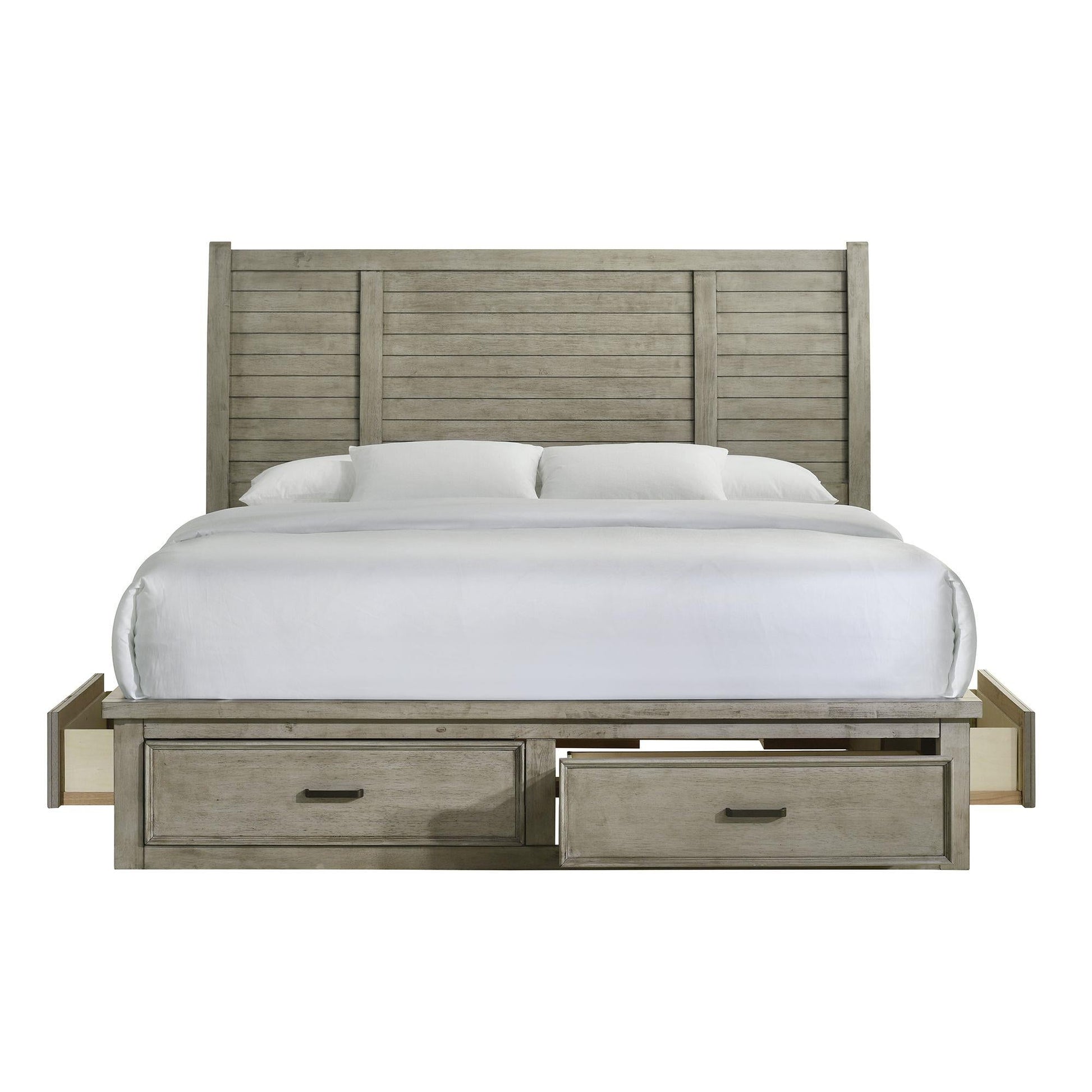 Elements International Sullivan SV300KB King Storage Bed - American Furniture of Slidell