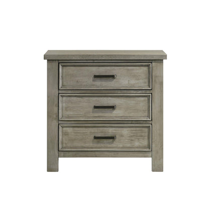 Elements International Sullivan SV300NS 3 - Drawer Nightstand - American Furniture of Slidell