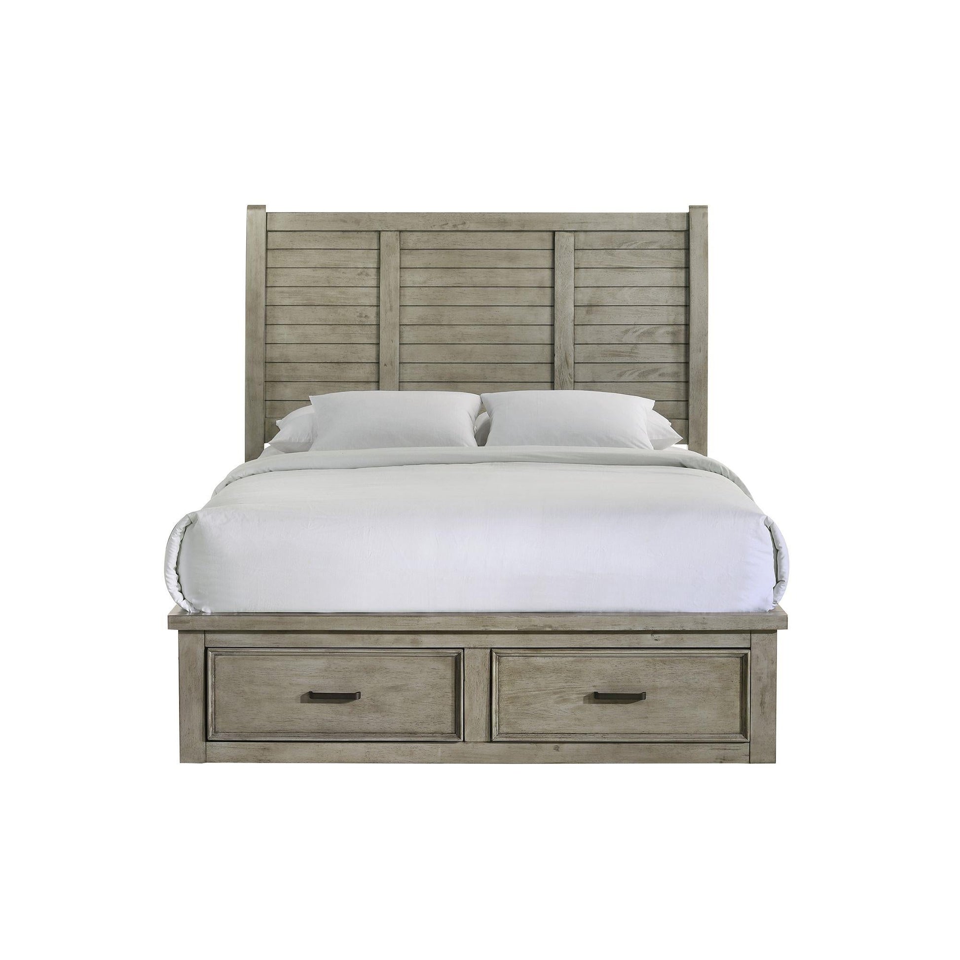 Elements International Sullivan SV300QB Queen Storage Bed - American Furniture of Slidell