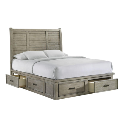 Elements International Sullivan SV300QB Queen Storage Bed - American Furniture of Slidell