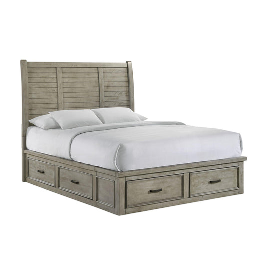 Elements International Sullivan SV300QB Queen Storage Bed - American Furniture of Slidell