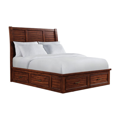 Elements International Sullivan SV600QB Queen Storage Bed - American Furniture of Slidell