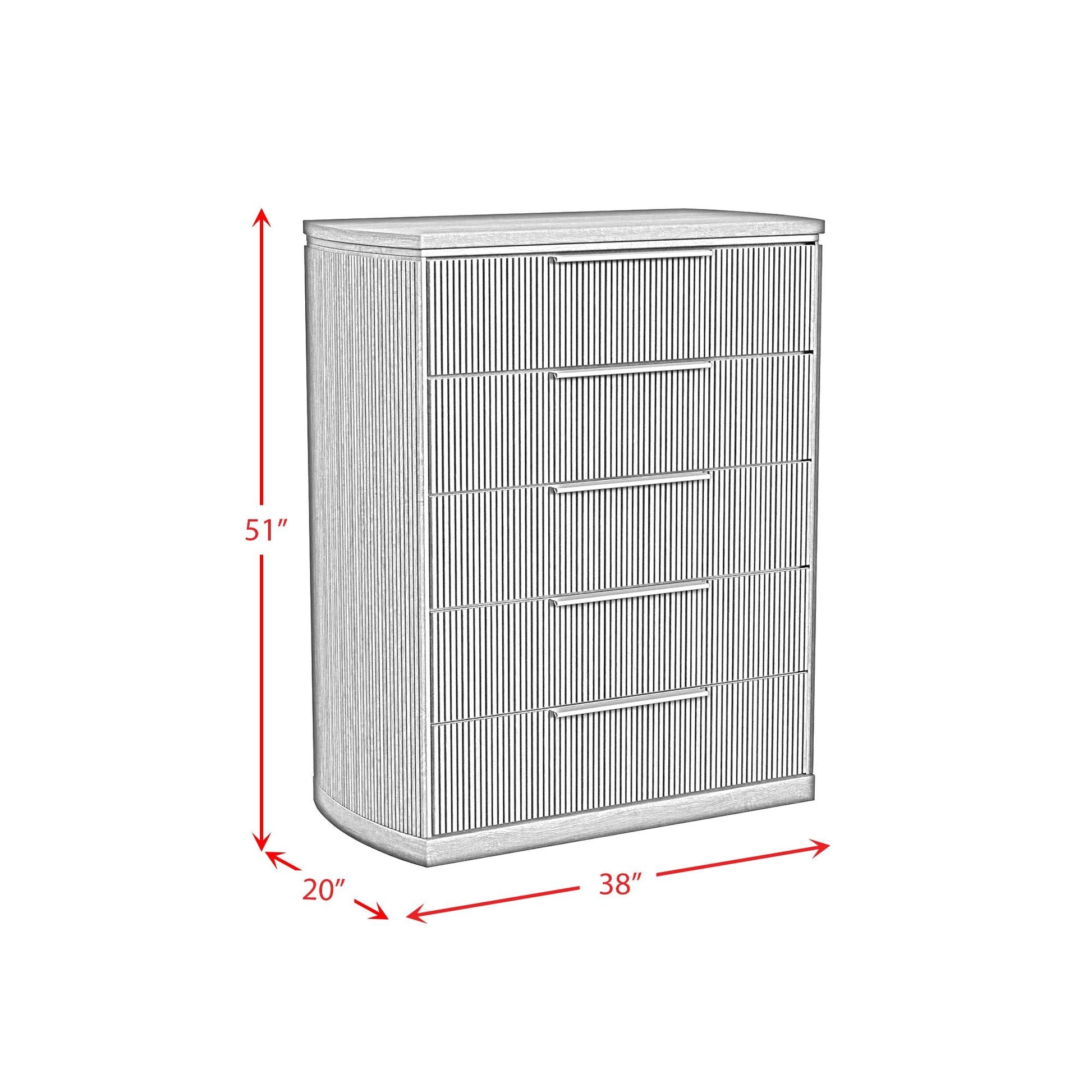 Elements International Sylvie B - 16000 - 6 - CH 5 - Drawer Chest - American Furniture of Slidell
