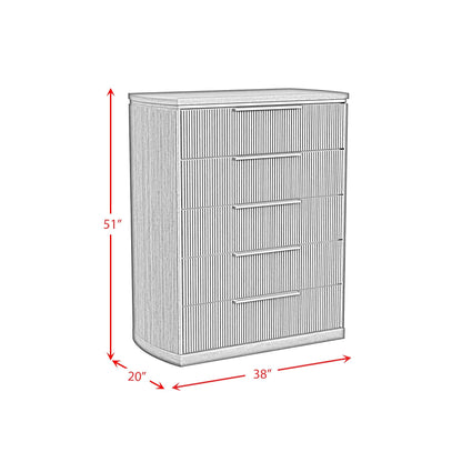 Elements International Sylvie B - 16000 - 6 - CH 5 - Drawer Chest - American Furniture of Slidell