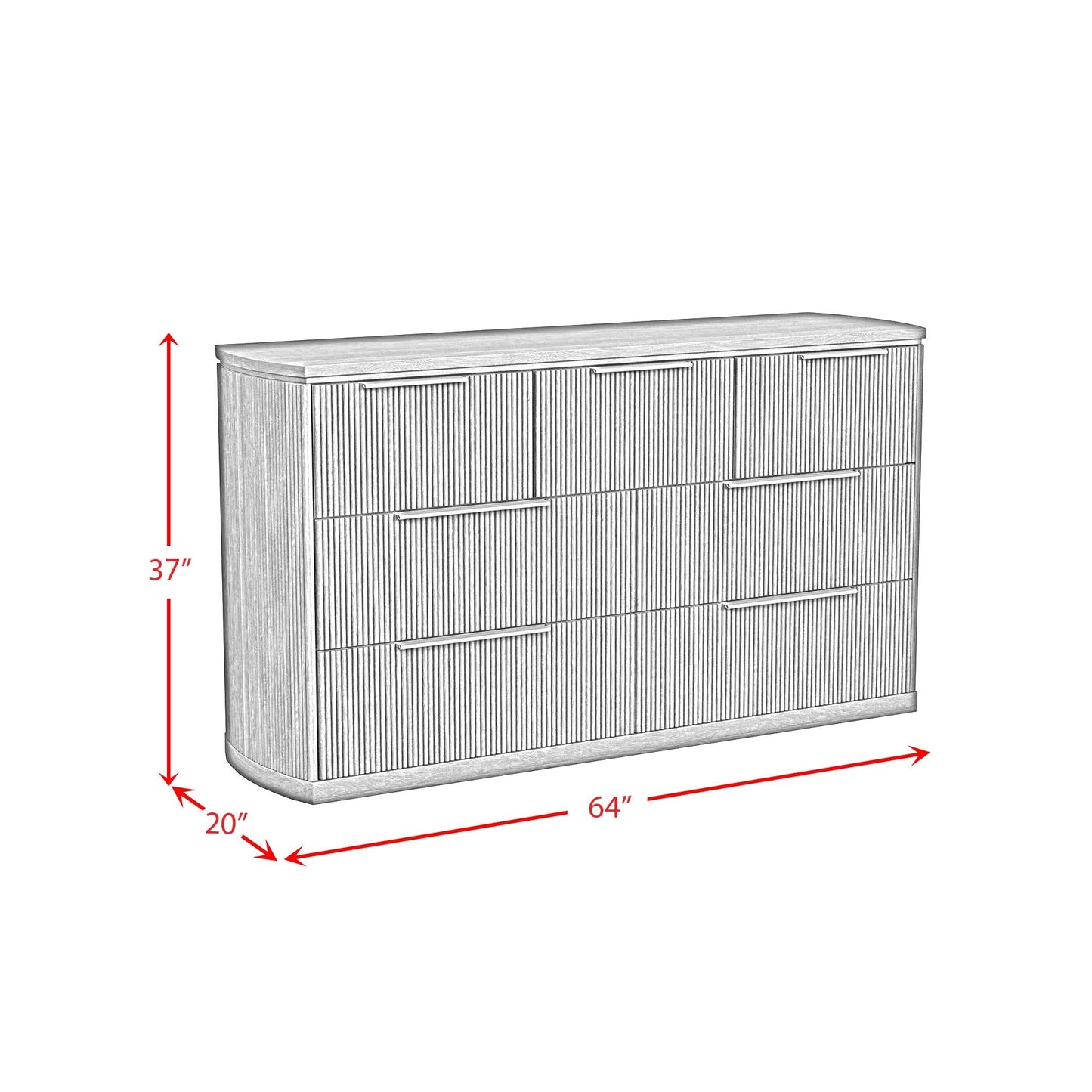 Elements International Sylvie B - 16000 - 6 - DR 7 - Drawer Dresser - American Furniture of Slidell