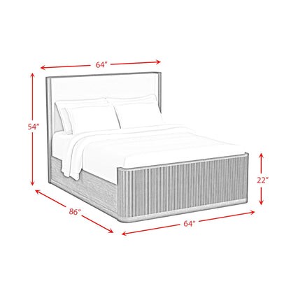 Elements International Sylvie B - 16000 - 6 - QUB Queen Upholstered Bed - American Furniture of Slidell