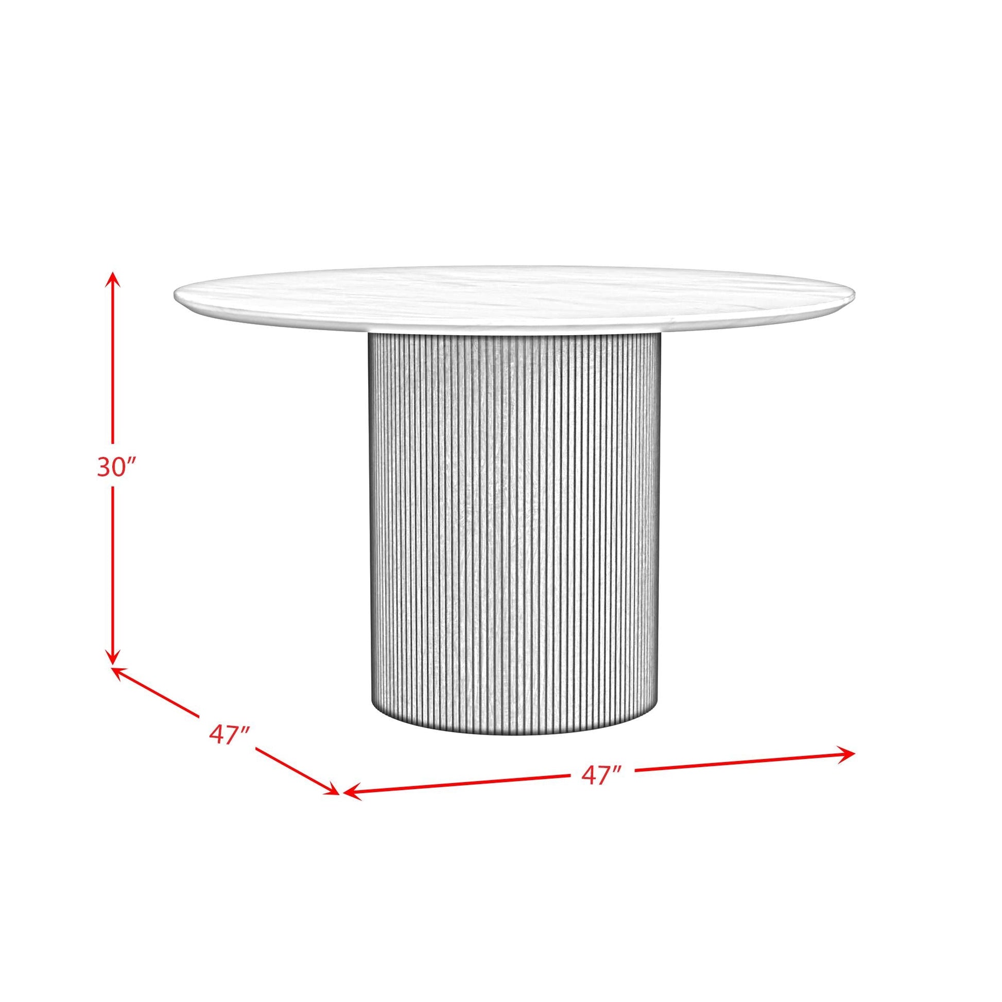 Elements International Sylvie D - 16000 - 6 - RDT Round Dining Table - American Furniture of Slidell
