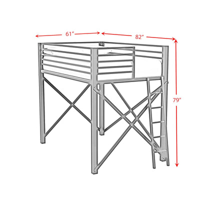 Elements International Talia Y - 14090 - 8 - FBK Full Loft Bunk And Ladder - American Furniture of Slidell