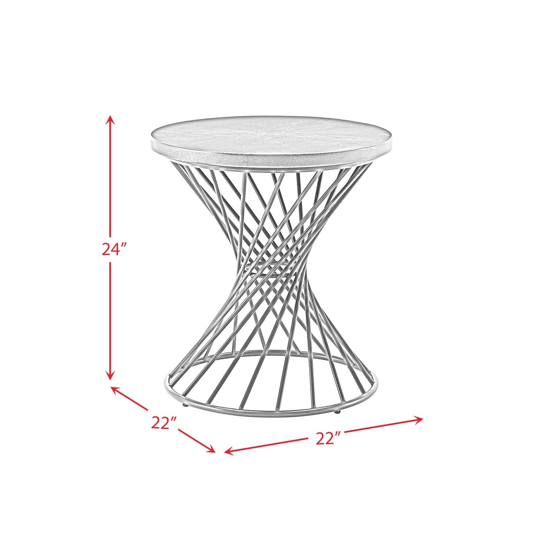 Elements International Terri CTTR800ET End Table - American Furniture of Slidell