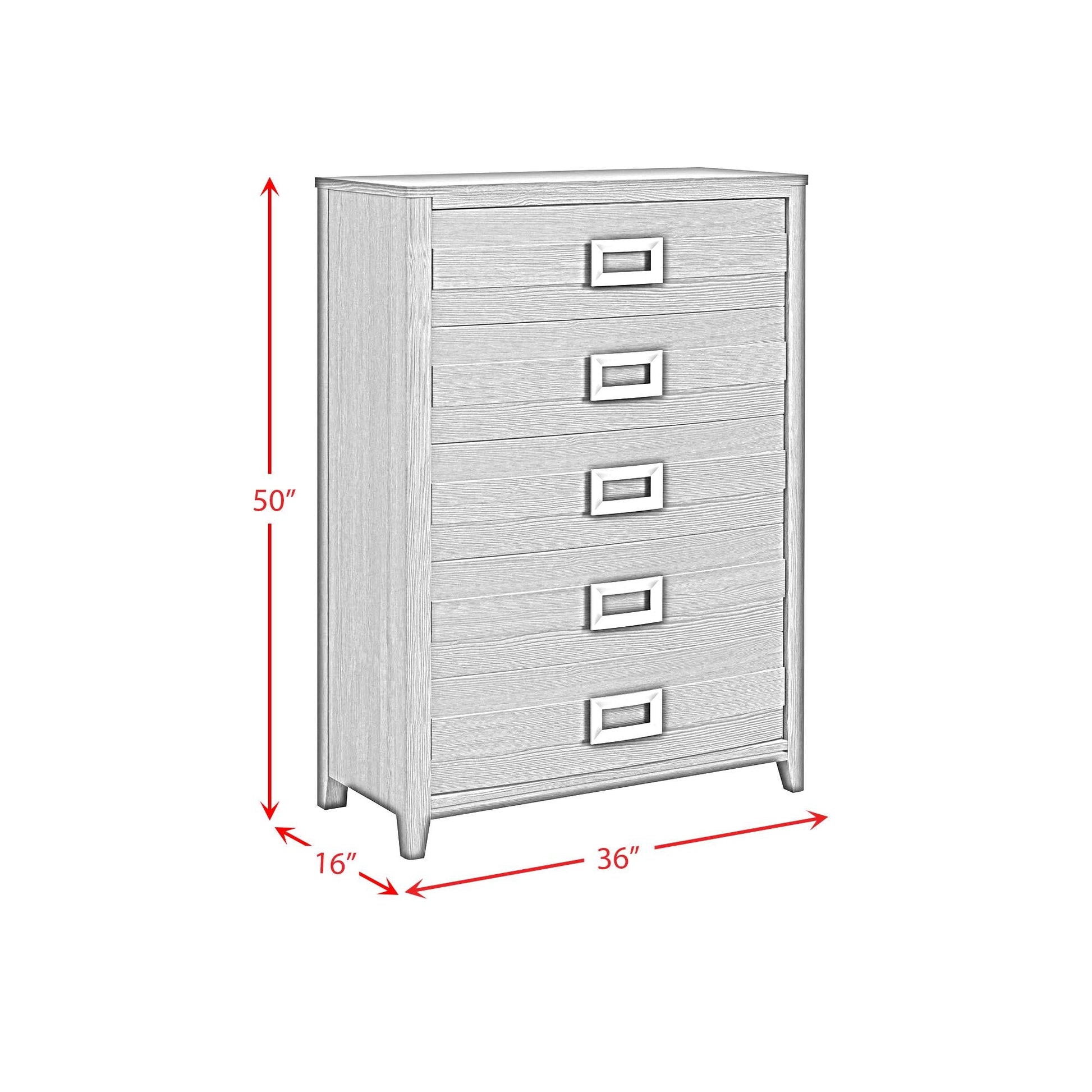 Elements International Tobias B - 15990 - 7 - CH 5 - Drawer Chest - American Furniture of Slidell