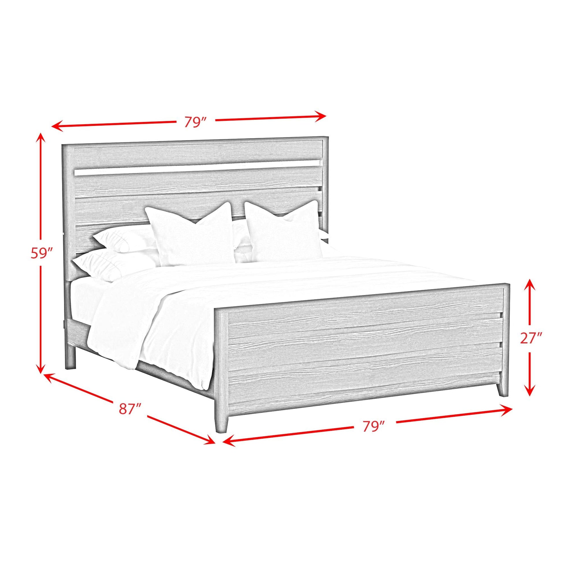 Elements International Tobias B - 15990 - 7 - KBL King Bed - American Furniture of Slidell
