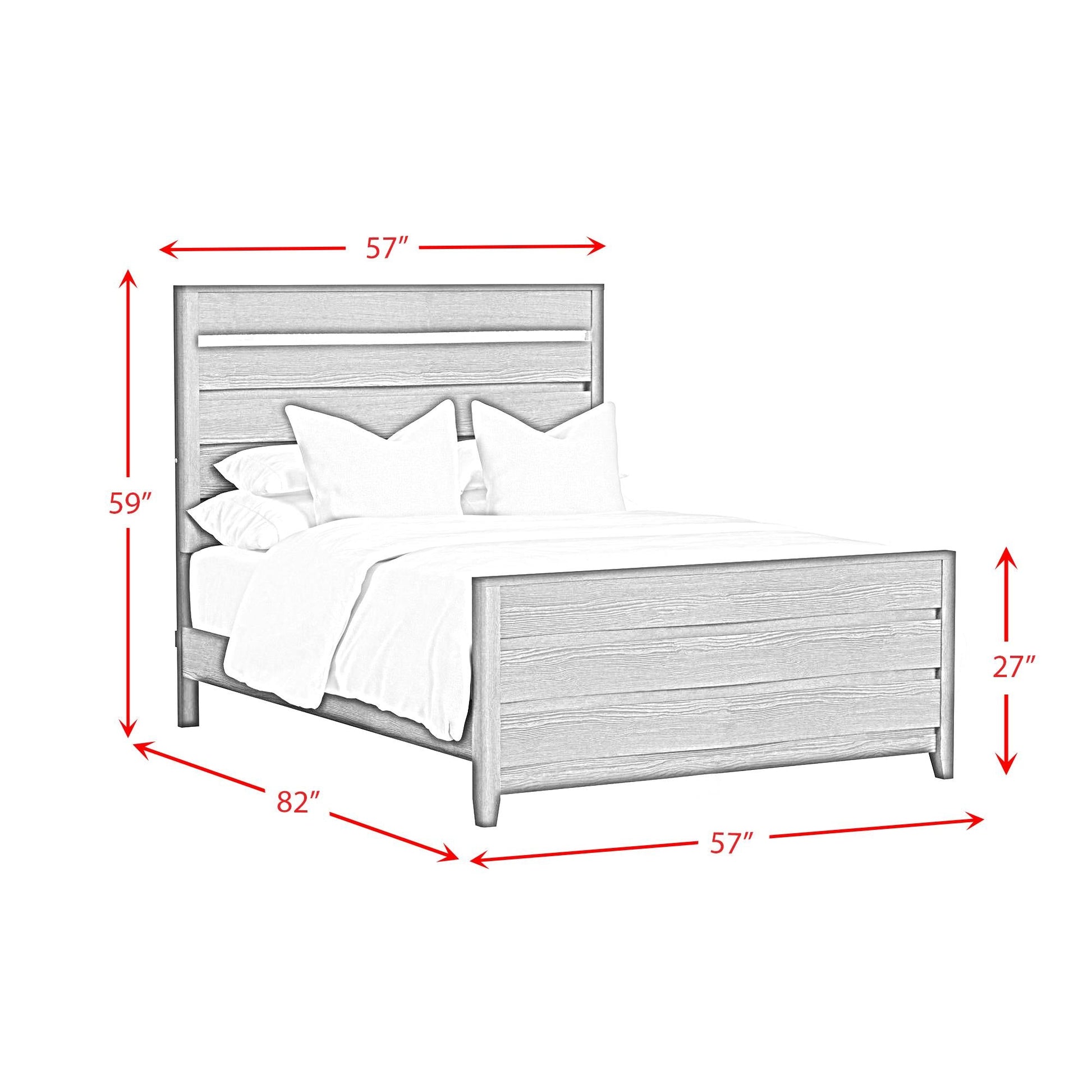 Elements International Tobias B - 15990 - 8 - FBL Full Bed - American Furniture of Slidell