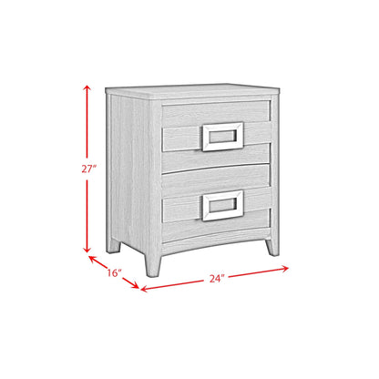 Elements International Tobias B - 15990 - 8 - NS 2 - Drawer Nightstand - American Furniture of Slidell