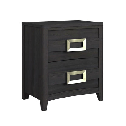 Elements International Tobias B - 15990 - 8 - NS 2 - Drawer Nightstand - American Furniture of Slidell