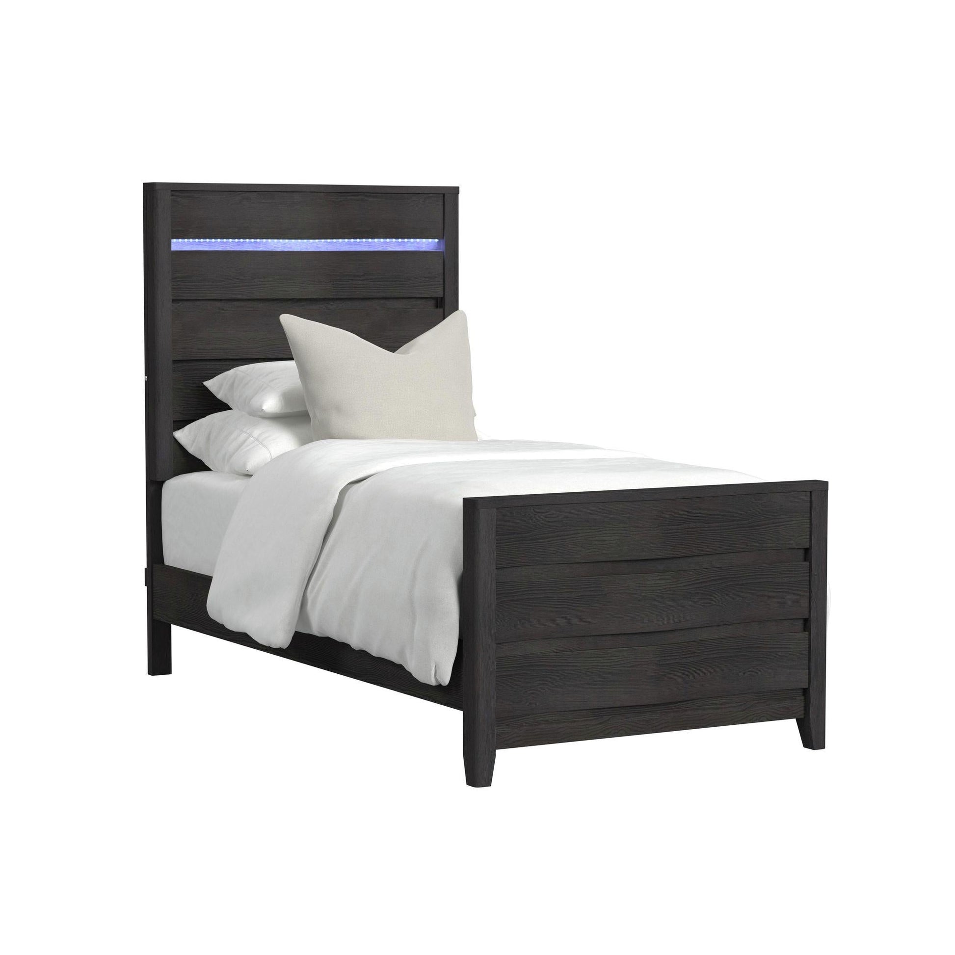 Elements International Tobias B - 15990 - 8 - TBL Twin Bed - American Furniture of Slidell