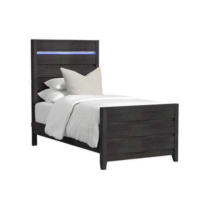 Elements International Tobias B - 15990 - 8 - TBL Twin Bed - American Furniture of Slidell