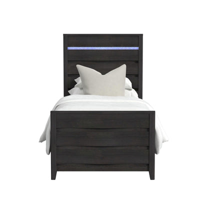 Elements International Tobias B - 15990 - 8 - TBL Twin Bed - American Furniture of Slidell