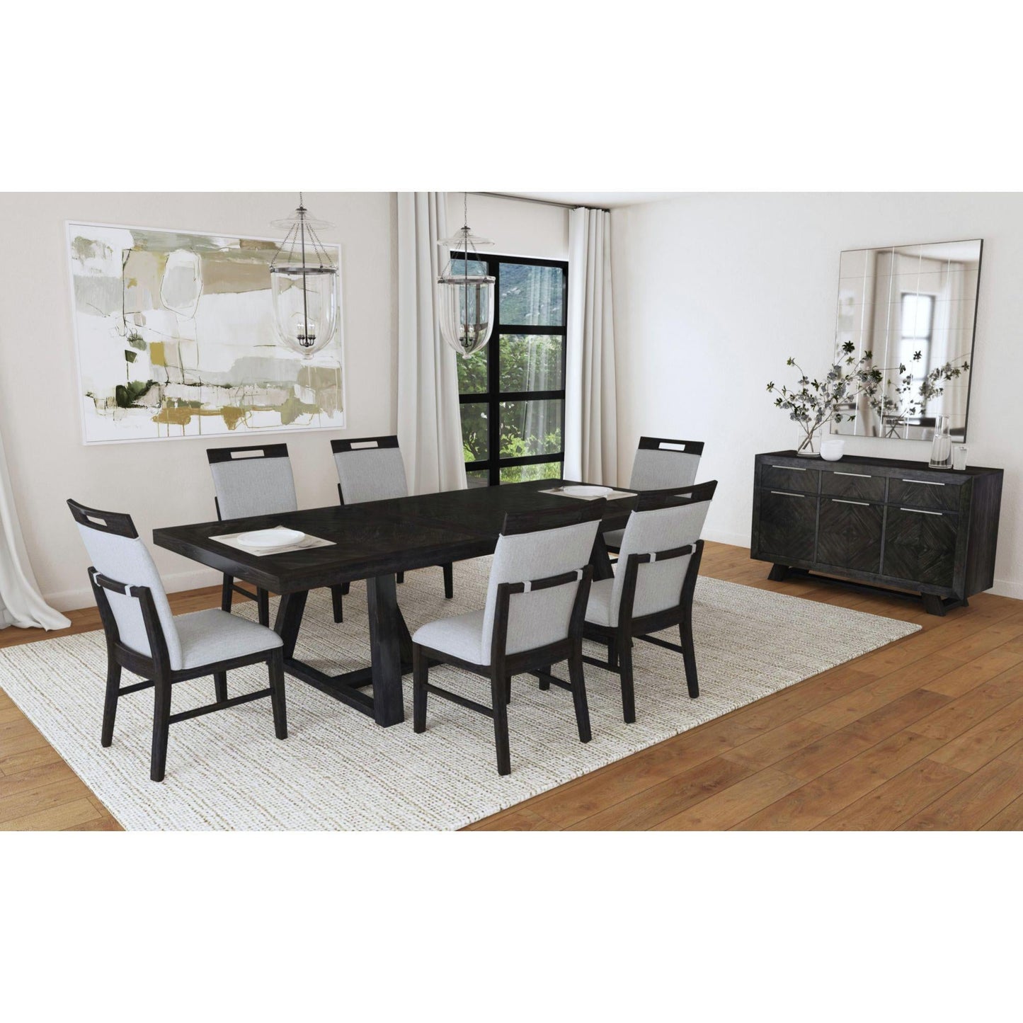 Elements International Transcend D - 12980 - 3 - DT Dining Table - American Furniture of Slidell