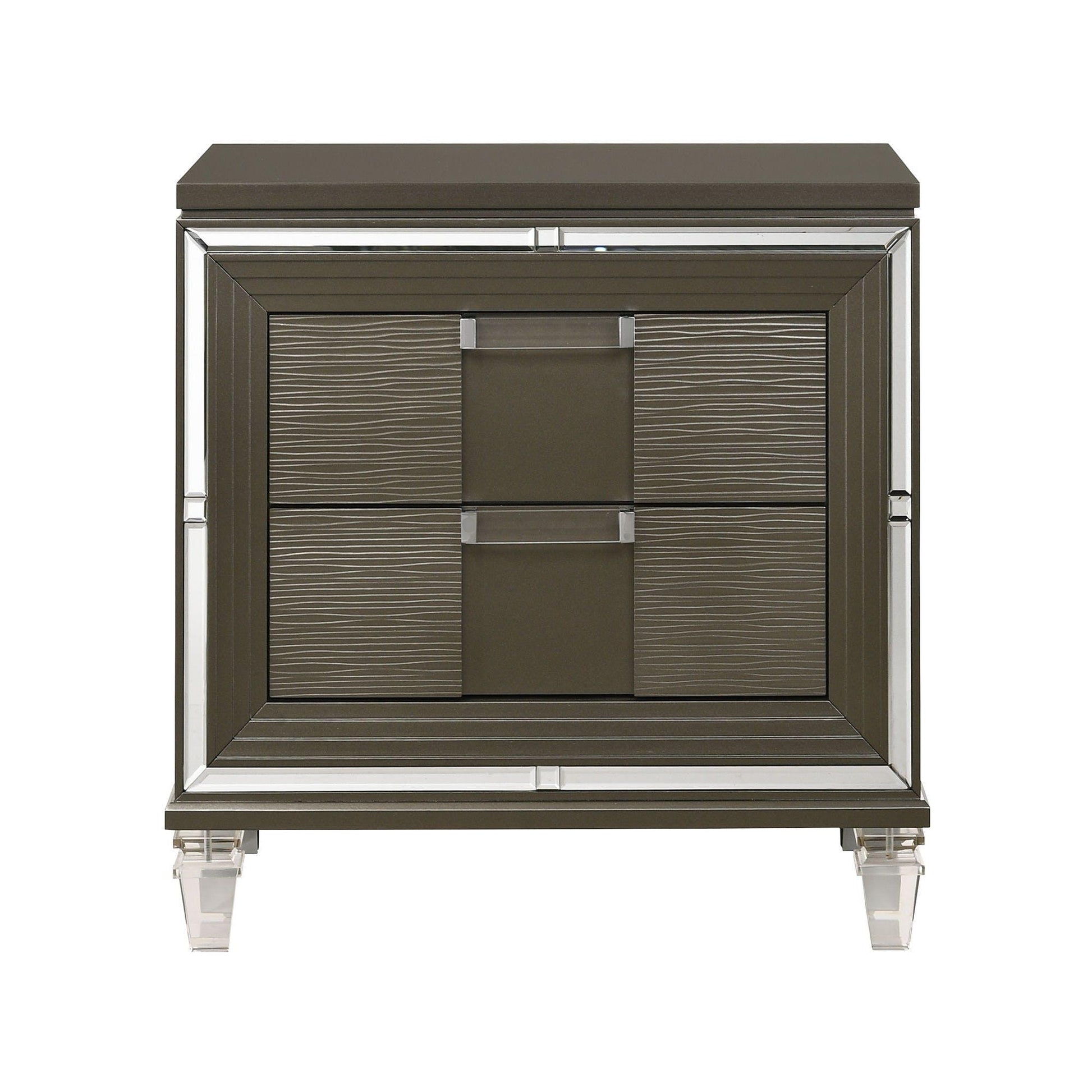 Elements International Twenty Nine 2 - Drawer Nightstand TN600NS - American Furniture of Slidell