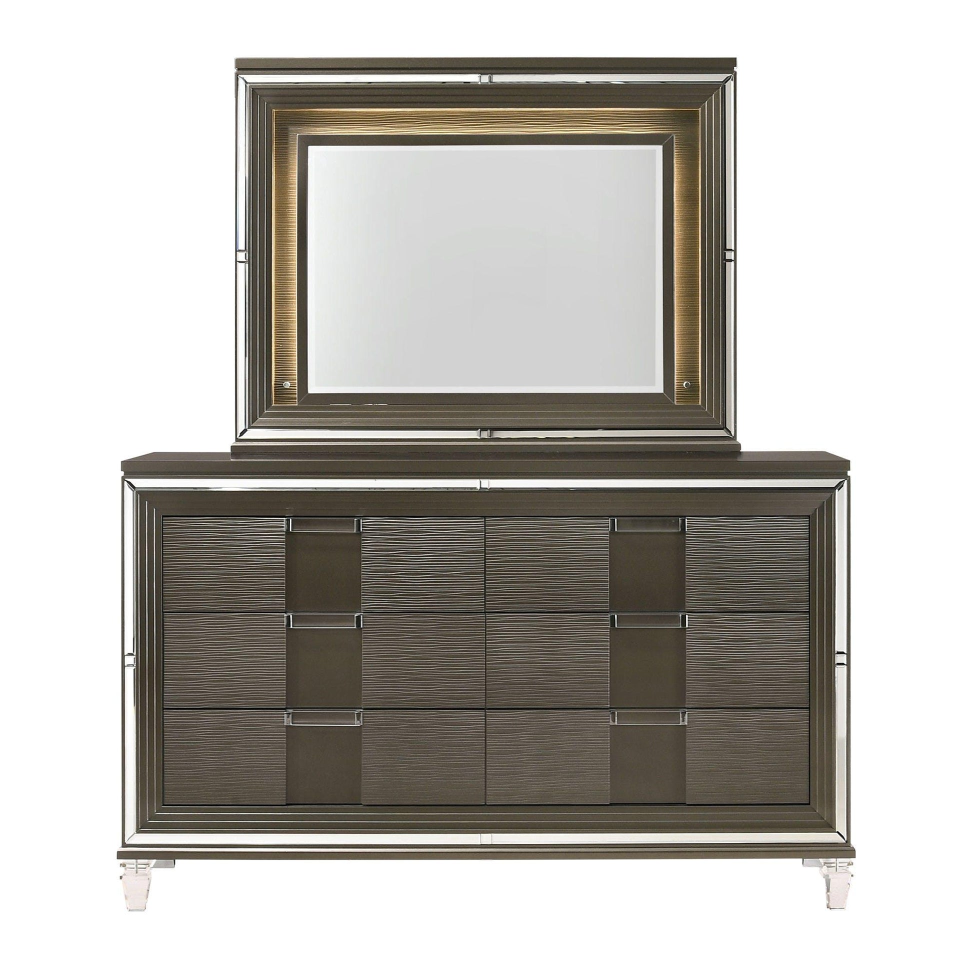 Elements International Twenty Nine 6 - Drawer Dresser TN600DR - American Furniture of Slidell